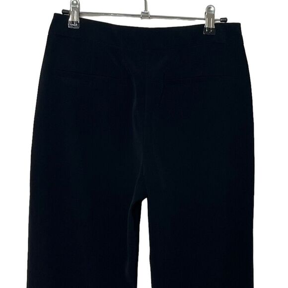 Co Essentials Cigarette Trousers Black Women’s Size XS Cropped Stretch Crepe Pan - Picture 4 of 12